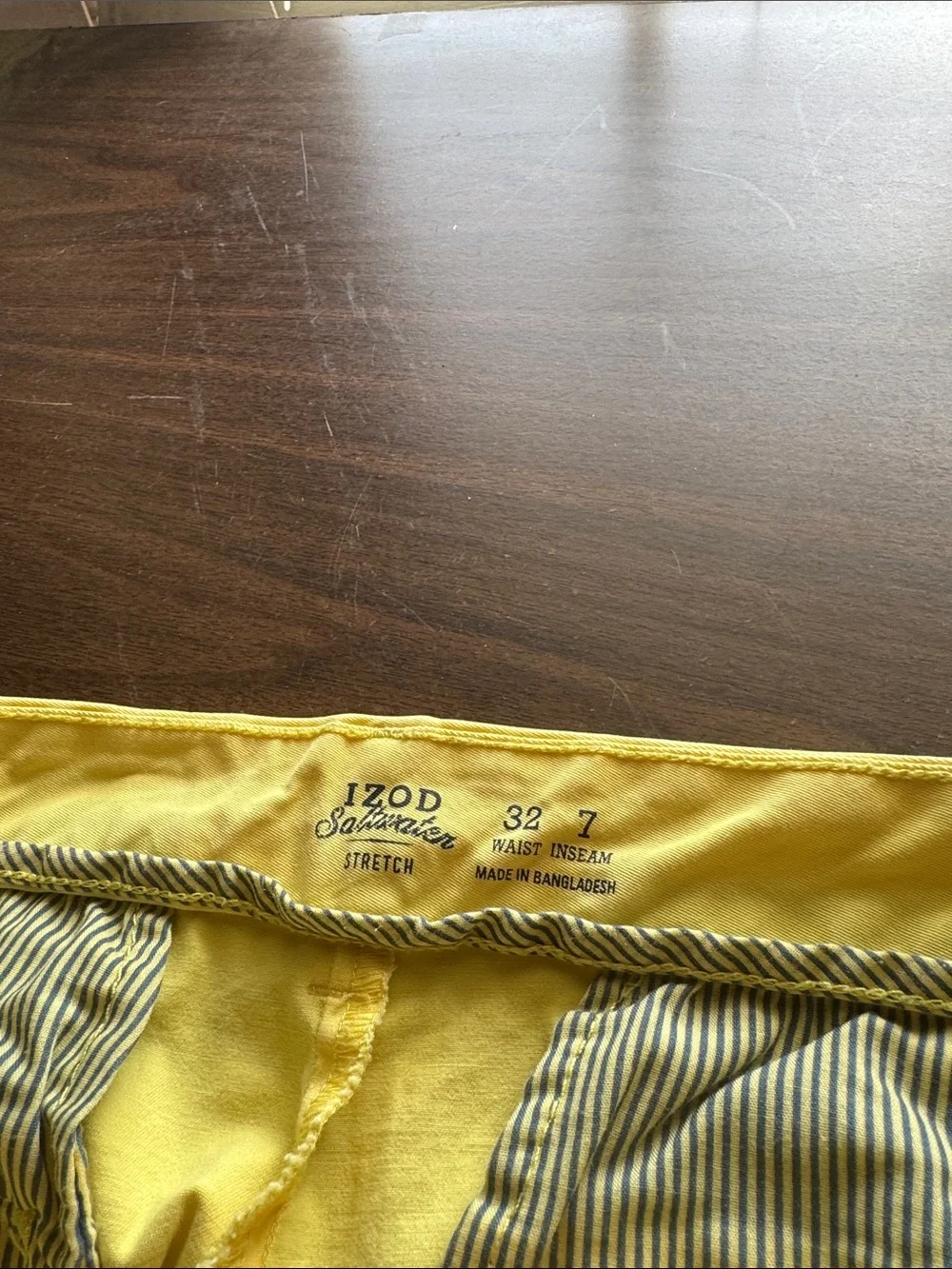 Yellow men’s Casual Cotton Shorts